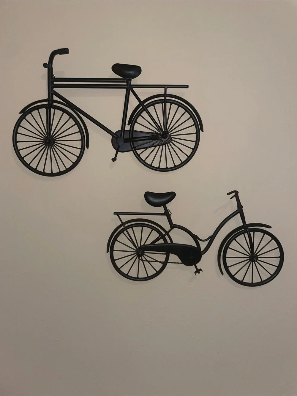 Black Metal Bicycle Wall Decor Set - Home Wall Art